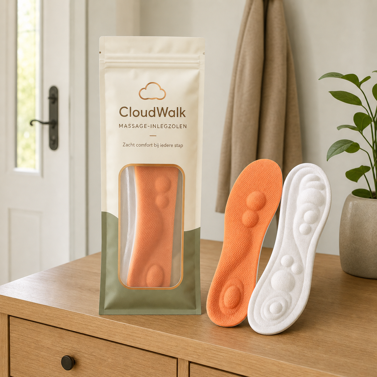 CloudWalk verpakking en inlegzolen