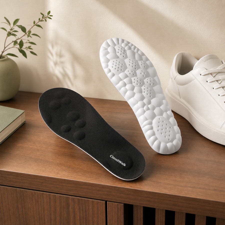 CloudWalk massage-inlegzolen zwart