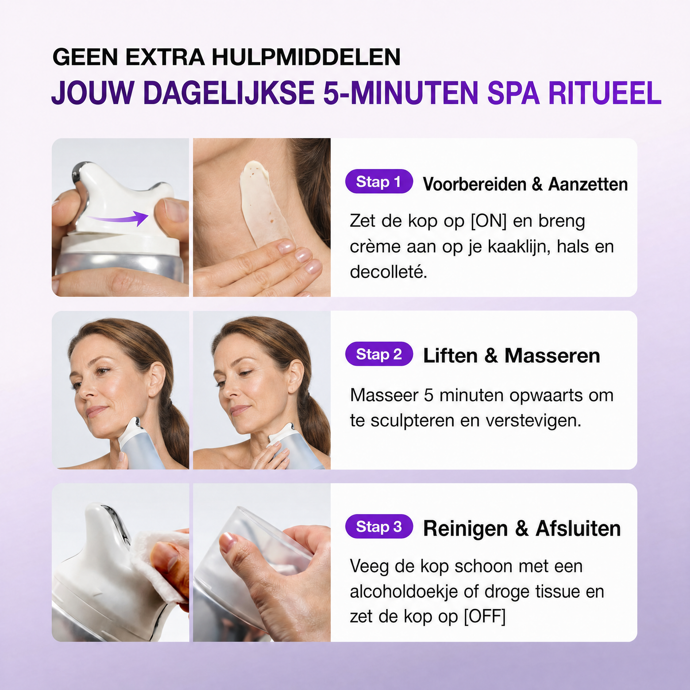 Jouw dagelijkse 5-minuten spa ritueel in 3 stappen