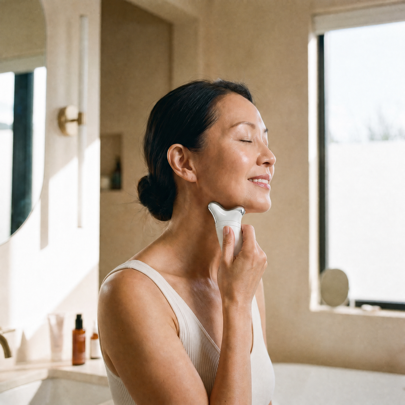 Collagen Retinol Refining Gua Sha Cream in gebruik